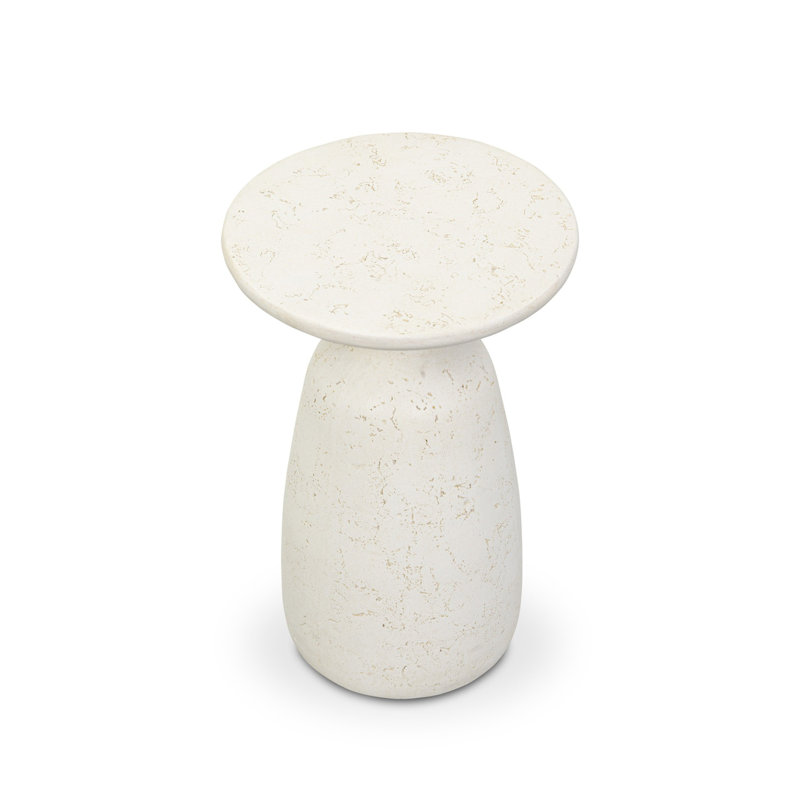 Ramara Outdoor Round Side Table, 17" H x 11" W x 11" D