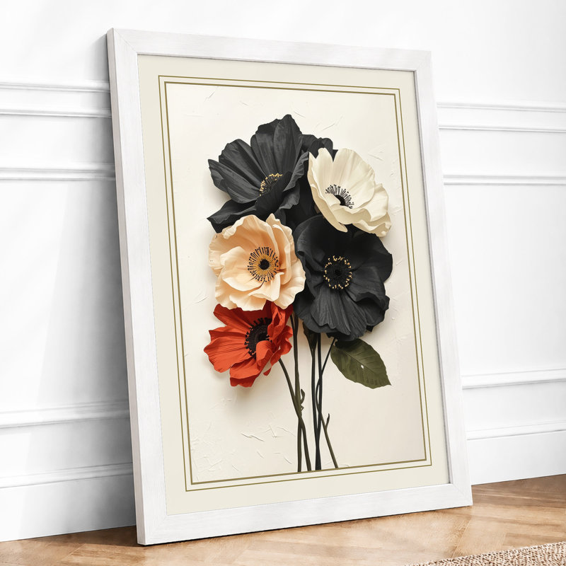 Bouquet Study Botanical - Print, A1 - 84.1 x 59.4 cm, White