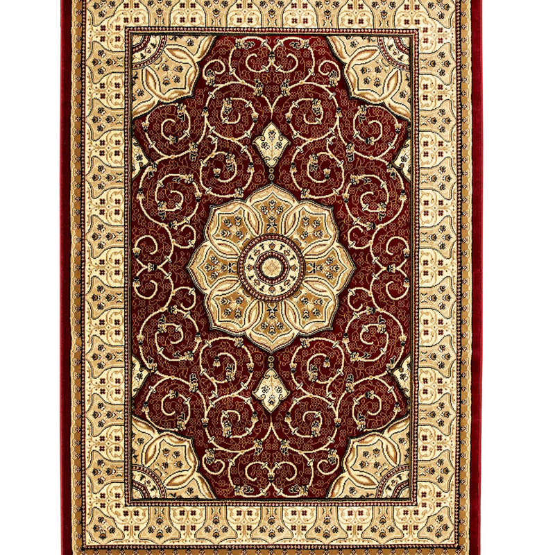 Heritage area rug Machine Woven Red, Rectangle 80 x 140cm