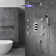 Trialo Solid Brass LED Rain Shower Head Color Changing with Temperature Responsive Design