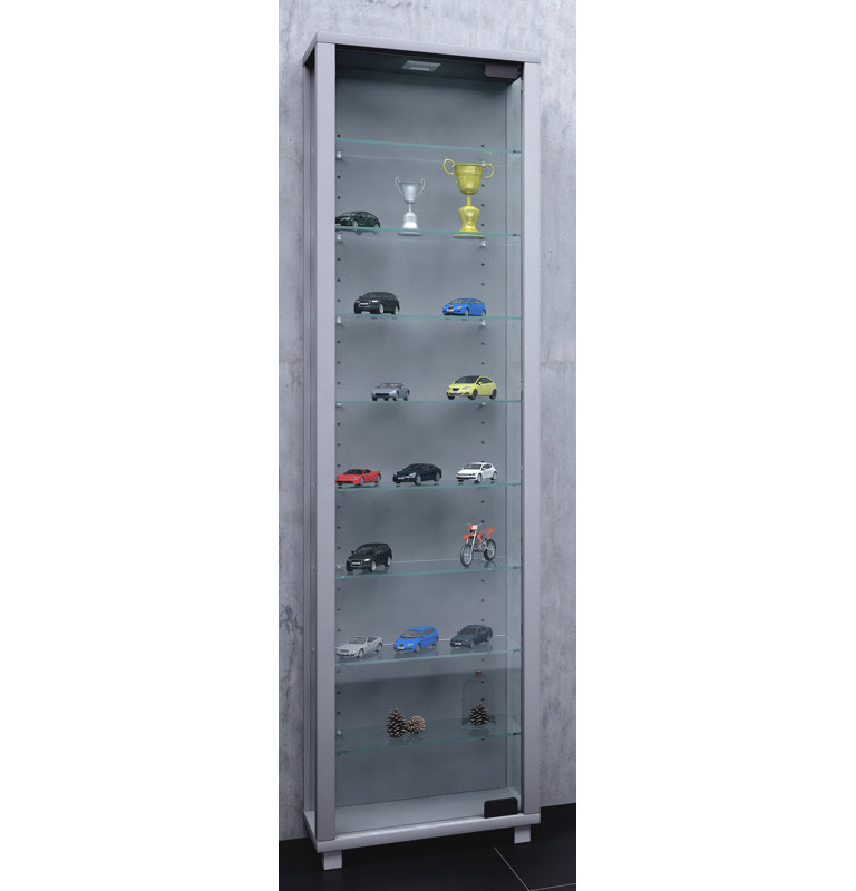 Everglade Display Cabinet, Silver, Yes