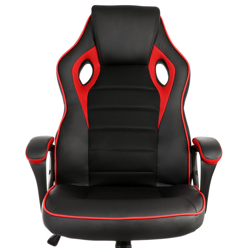 Fauteuil de jeu en velours Kyanne