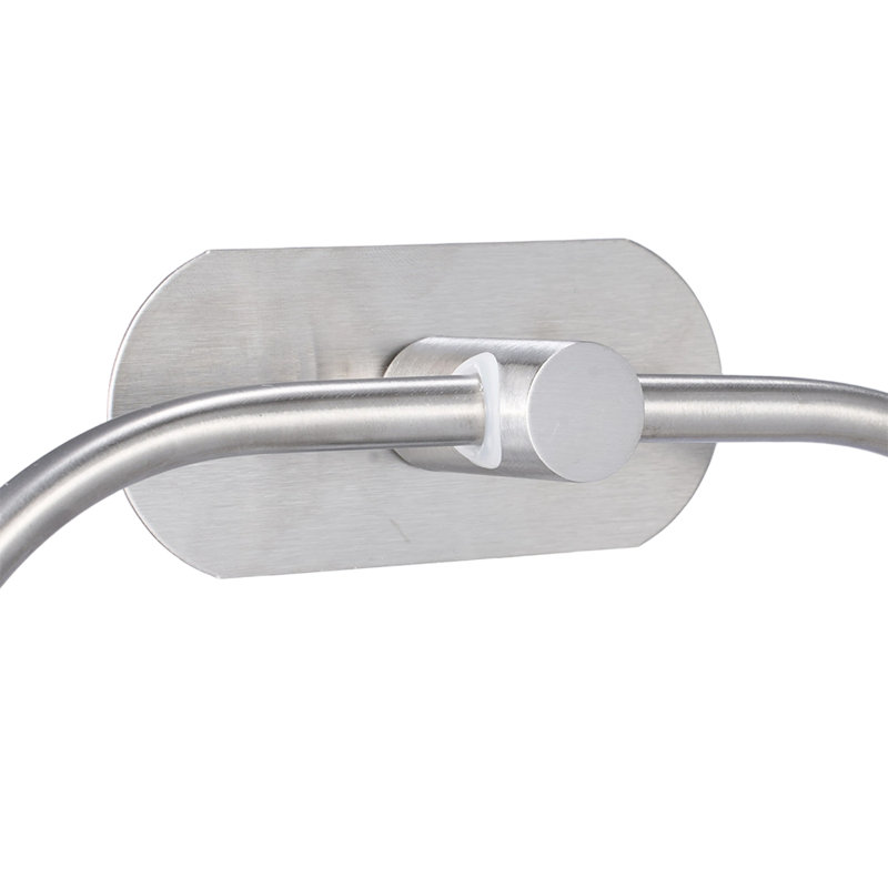 20 cm L Stainless Steel Towel Bar, White