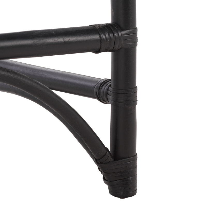 Tabouret de bar avec coussin Christine, Black