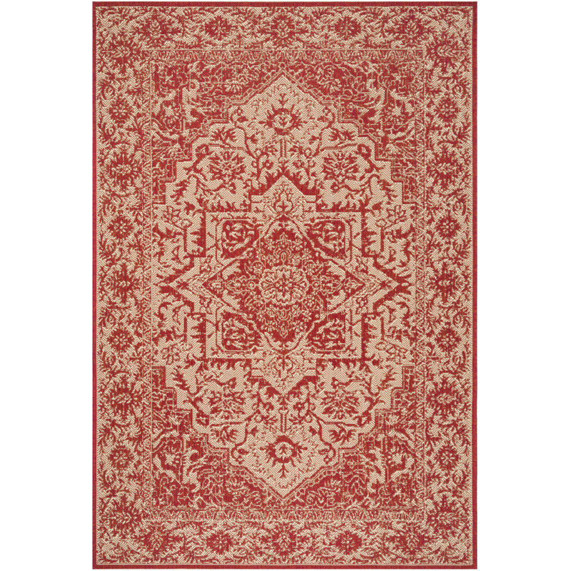 Donivin 100 Performance Oriental Indoor/Outdoor Area Rug, Rectangle 6'7" X 9'2"