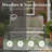 Patio Table And Chairs With Rectangular Sidetable Chairs And Bench For Garden Backyard-2071013823