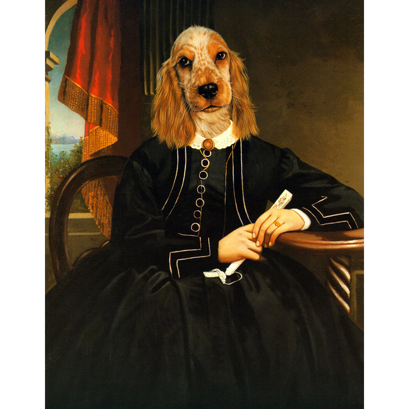 Ancestral Canine IV, H 24 po x l 19 po