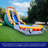 Herokiddo T-rex 18' Water Slide With Detachable Pool, For Kids And Adults, Commercial Grade, 100% Pvc Vinyl, Outdoor Backyard, Summer Fun, Blow Up Inflatable (blower Included)
