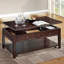 Table basse à plateau relevable