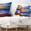 Coussin Blue Waves on Sandy Beach - Sea & Shore-29599182-86842023