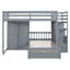 Lit superposé simple au dessus d'un lit double avec tiroirs Jarvie Kids-1382369592