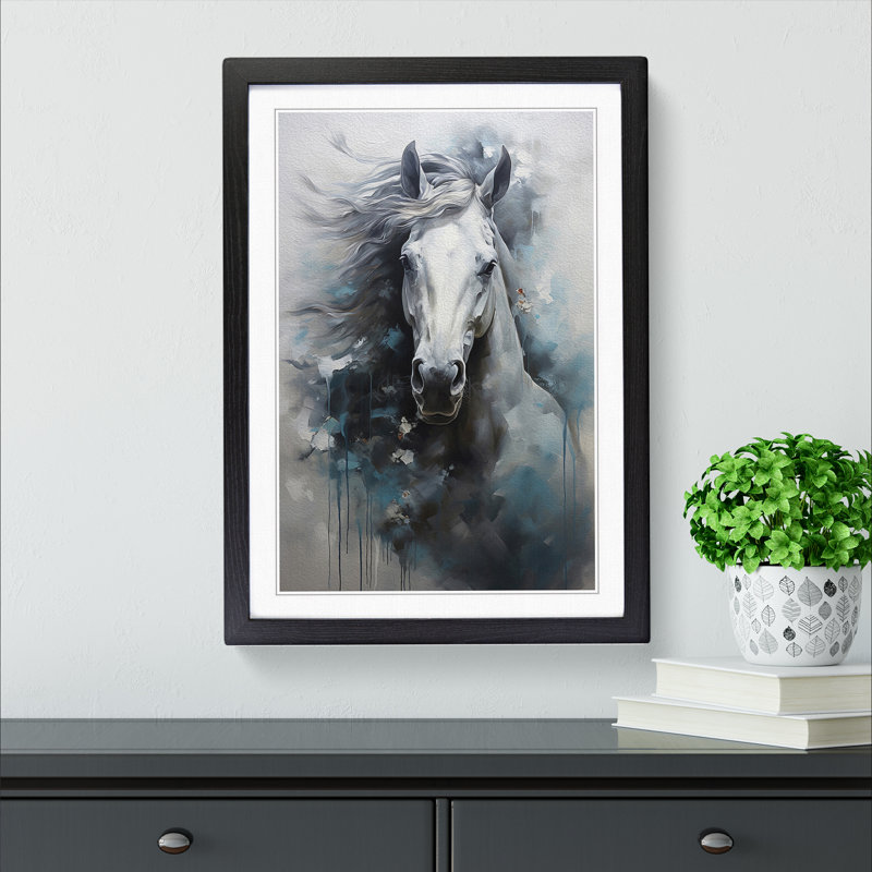 Horse Contemporary - Framed Print