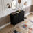 Black Accent Cabinet with Doors