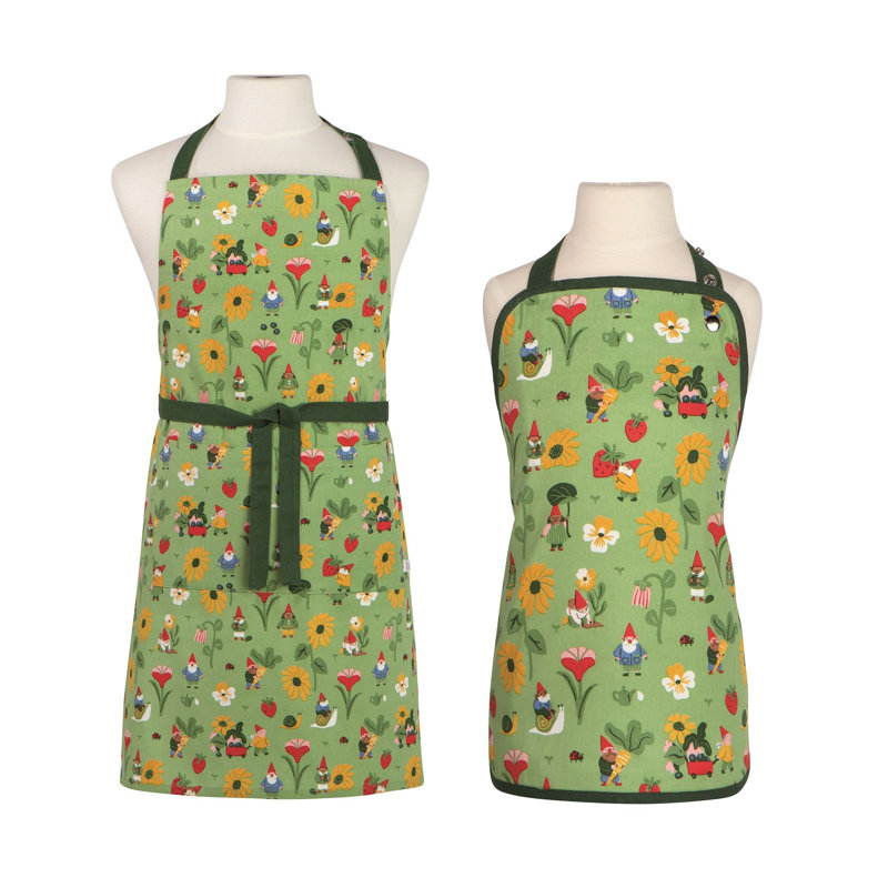 Ensemble de 2 tabliers maman et enfant, Gnome cultivé