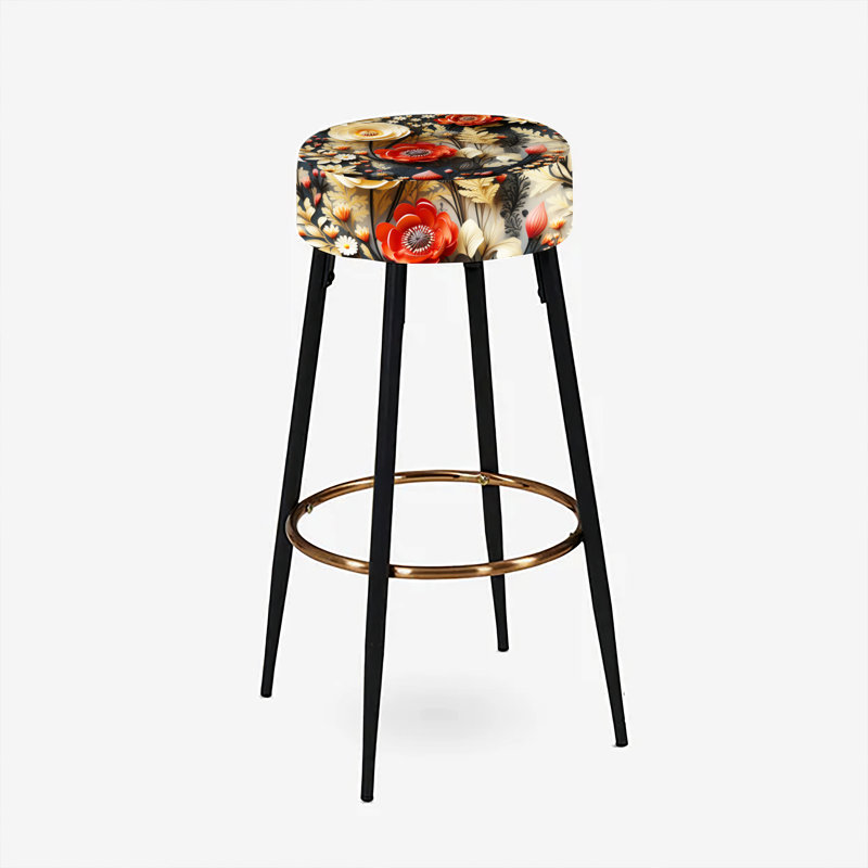 Ensemble de 2 tabourets de bar Cottage Floral Collage I