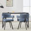 Chaise d'appoint pivotante à dossier plein Cahlil-356820996