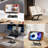 Book Stand For Reading, Adjustable Book Holder With 360° Rotating Bases, Foldable Designs, And Elastic Clips, Multifunctional Display Stand For Recipe, Cookbooks, Magazines, Tablets, Laptops