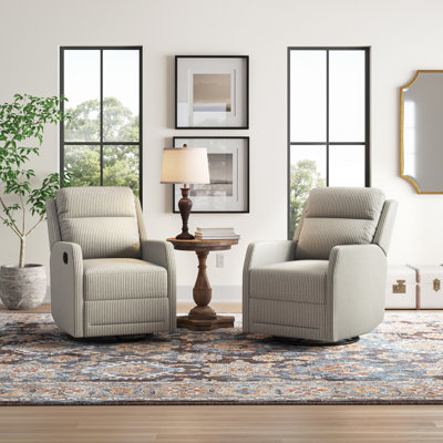 Caleya Modern Swivel Rocker Manual Recliner