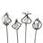 Weather Resistant Metal Abstract Garden Stake