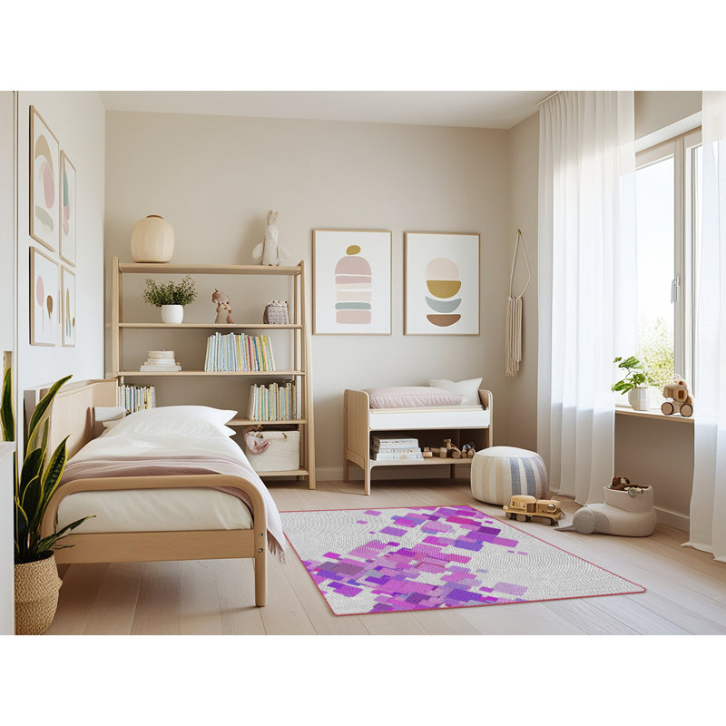 Abstract Indoor Rug, Rectangle 4' x 6'