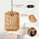Plug in Pendant Light, Rattan Hanging Lights with Plug in Cord 15ft Dimmable Cord