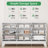 Fluted 9-Drawer Dresser 57''W Wood Wide Chest Of Drawers With Metal Handle,Adjustable Feet-1786709475