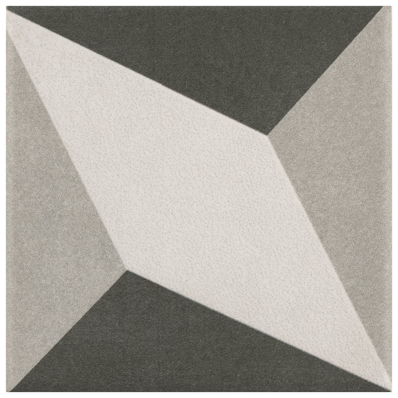 Twenties 4" x 4" Ceramic Patterned Wall & Floor Tile