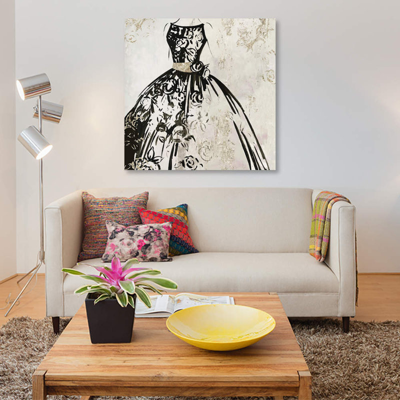 « entourée », reproduction d’impression sur toile tendue, H 37 po x l 37 po x P 1,5 po, Toile tendue, Pas de tapis