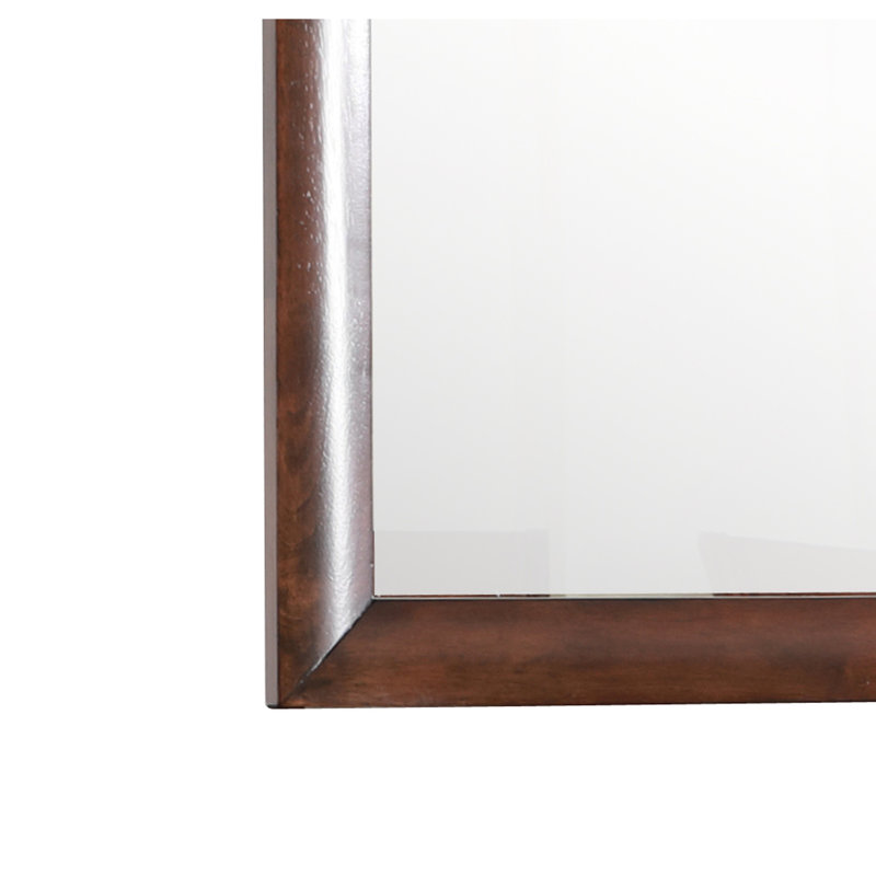 Miroir attrayant pour commode à finition cappuccino