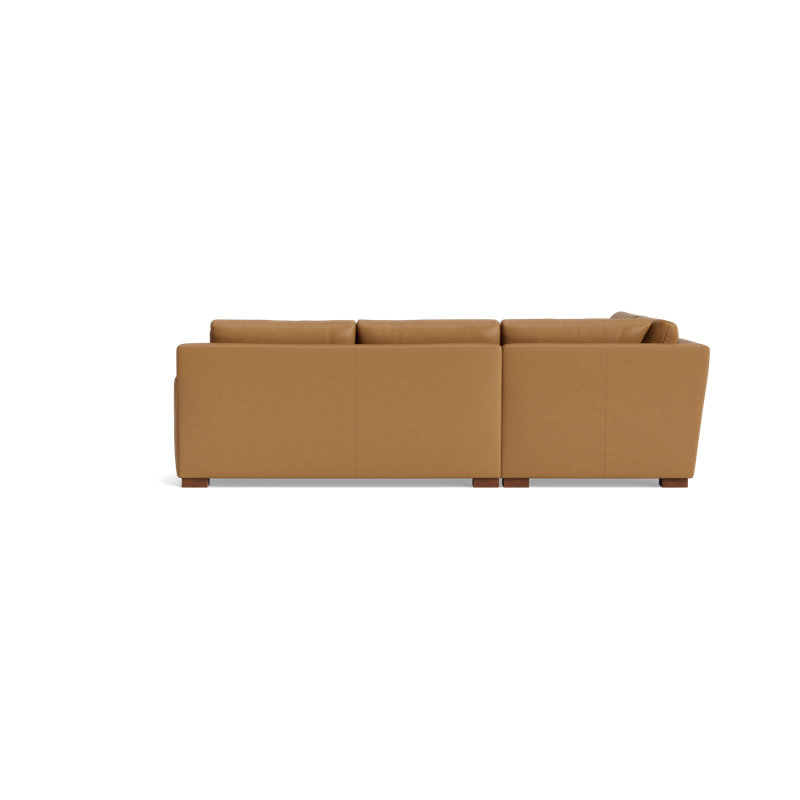 Catalina Sectional, Left Hand Facing, Leather - Butterscotch