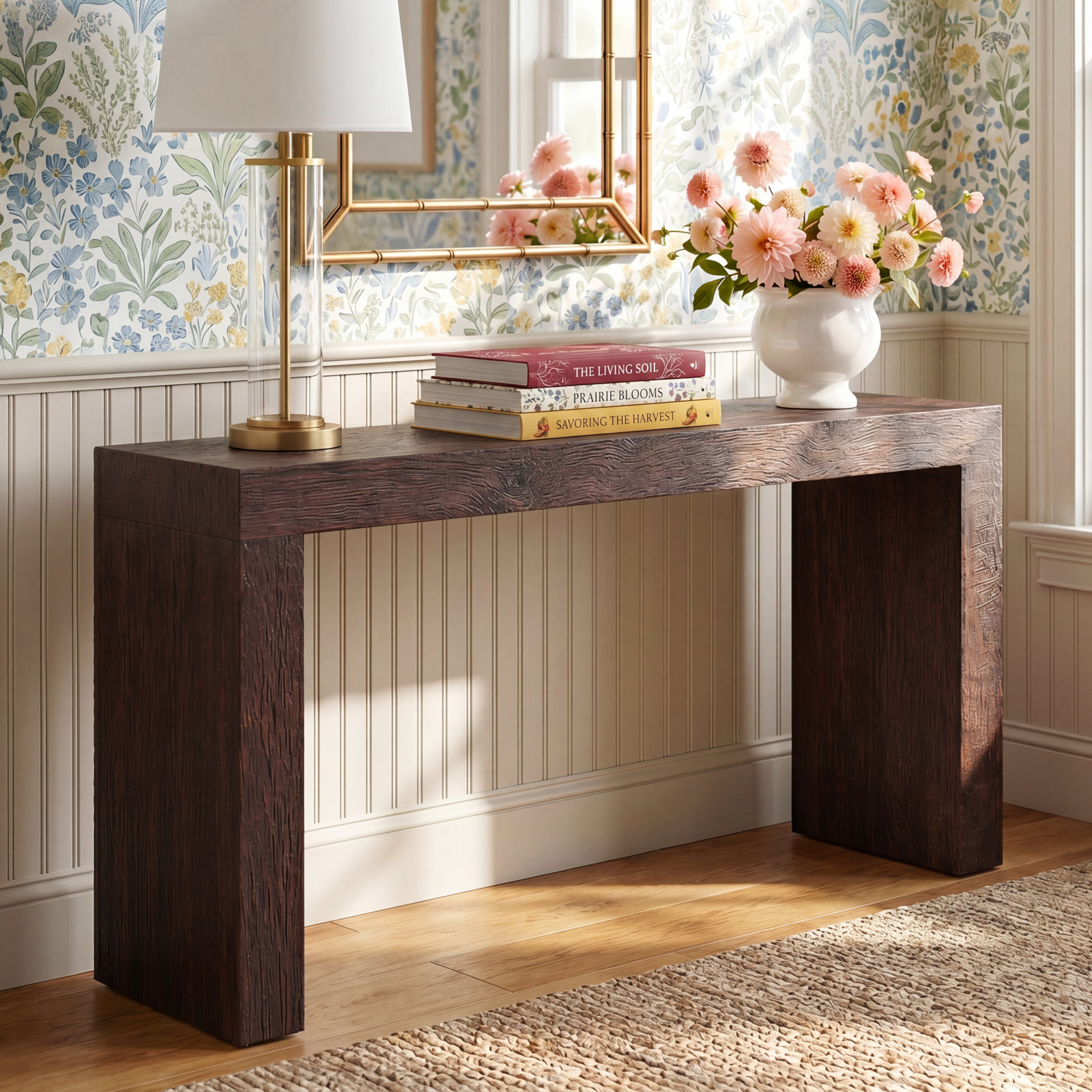 Adams 55" Console Table, Brown