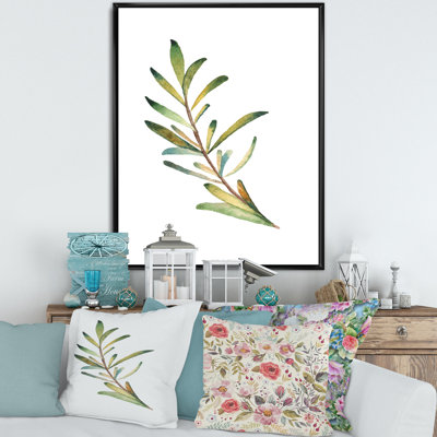 " Leaf Rosemary Branch " Painting Print