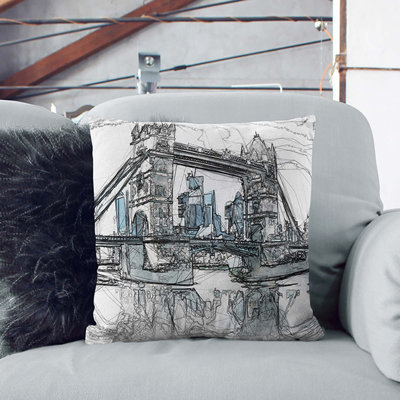 London Bridge Cushion with Filling