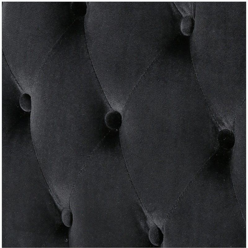 Causeuse Luxury Velvet, Black