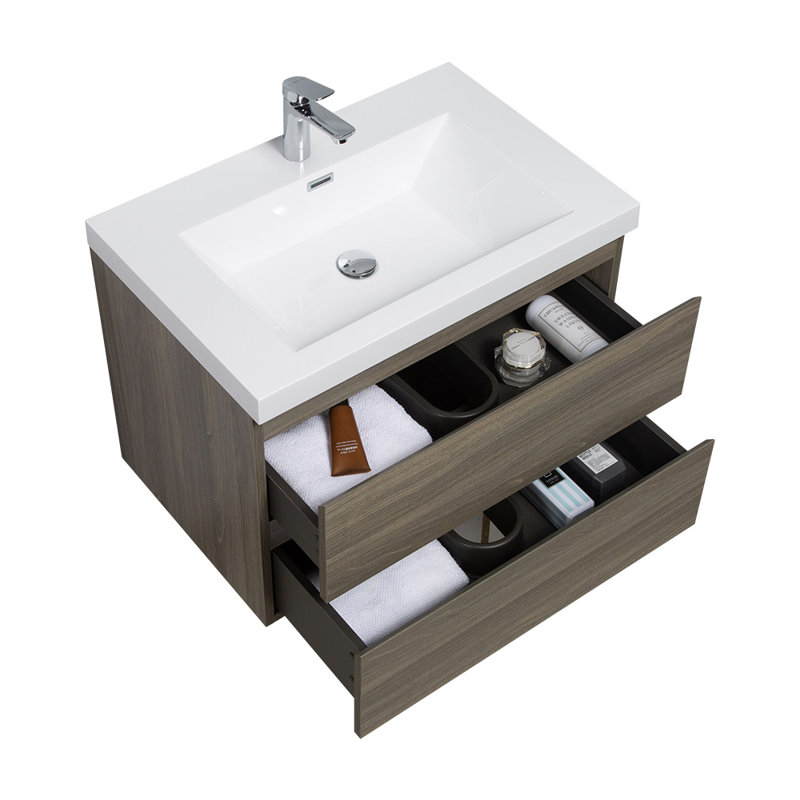 30" Floating Bathroom Vanity With Sink