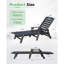 Ensemble de 2 chaises longues d'extérieur avec dossier réglable 2 pièces-532596385