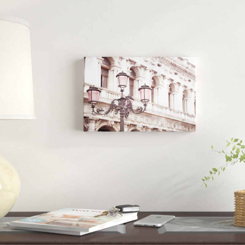 Venice Pink Lanterns I by Sonja Quintero - Photograph, Wrapped Canvas, 20cm H x 30cm W
