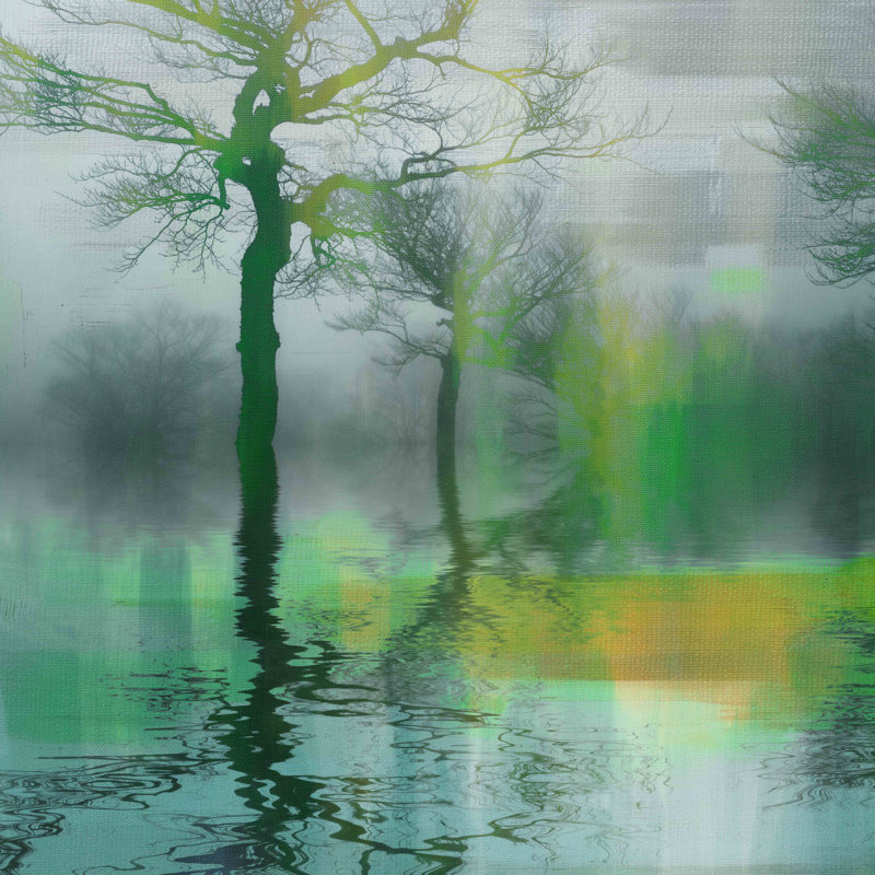 « émeraude lueur » par parvez taj,-photographie sur toile tendue, 40 po x 40 po