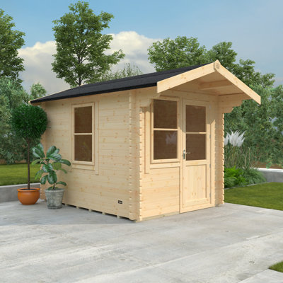 The Milne Tongue & Groove Log Cabin 10x8w