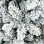 3 Pcs Flocked Artificial Christmas Tree Set with Pre-Lit Lights,4ft 5ft 6ft Snow Covered Christmas Trees for Holiday Decor