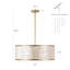 22" 5-Light Capiz Shell Drum Chandelier