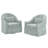 Martha Upholstered Swivel Barrel Chair(Set Of 2)-1858817011