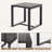 Modern 3-Piece Outdoor Rocking Chair Set with Cushions, All-Weather PE Rattan Wicker Patio Conversation Set with Glass Top Coffee Table-431140055