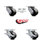 4 Piece Glass Filled Nylon Caster Set