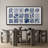 Abstract Botanical " Blue Botanical Elegant Floral Rustic Retro Art Decor Extra Large Artwork Pictures "-98041924-111665102