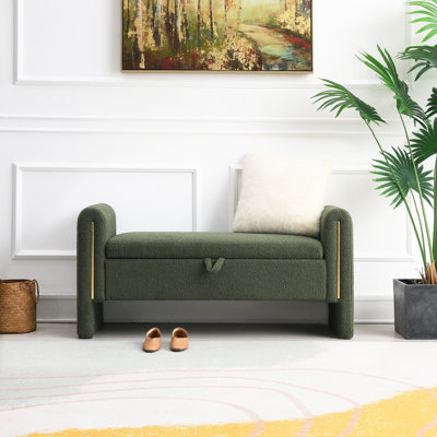 Banc de bout avec accoudoirs et rangement Modern Modern