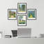 «Spring Summer Pastel Country Fields Nature», reproduction encadrée sur papier, 4 pièces-97770412-97770411