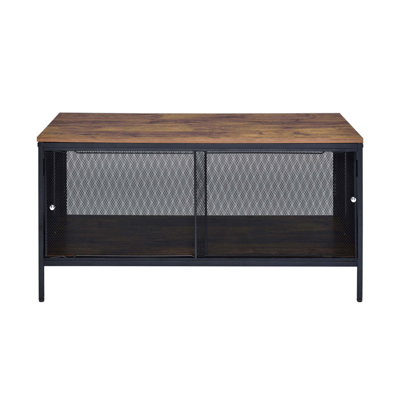 Table basse avec 4 portes coulissantes