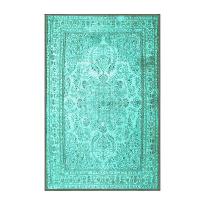 Tapis oriental en polyester / chenille tissé à la machine Mirzoyev