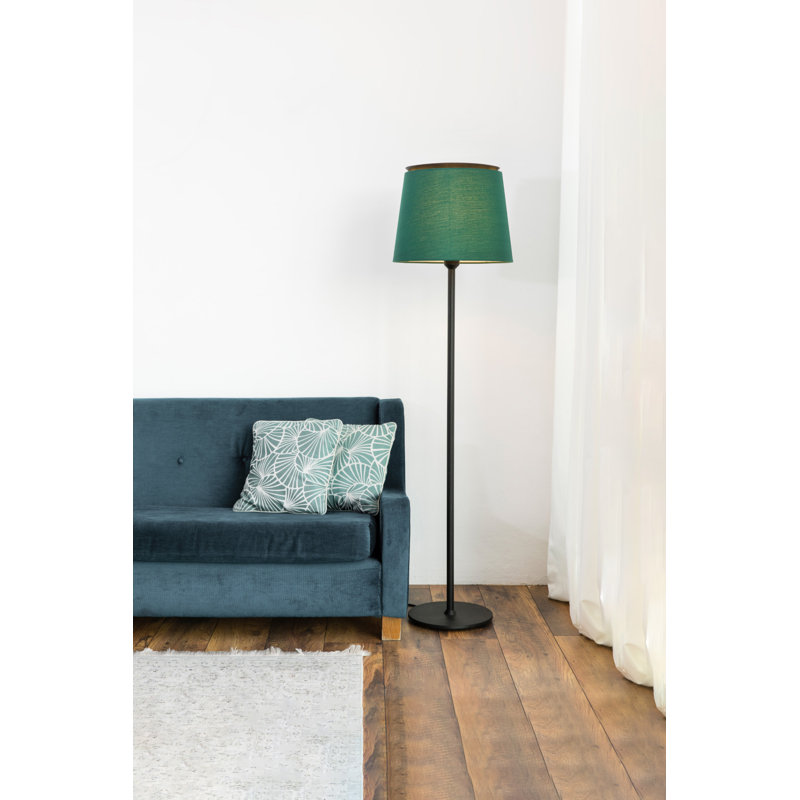 Savoy Floor Lamp, Matt Black, Green